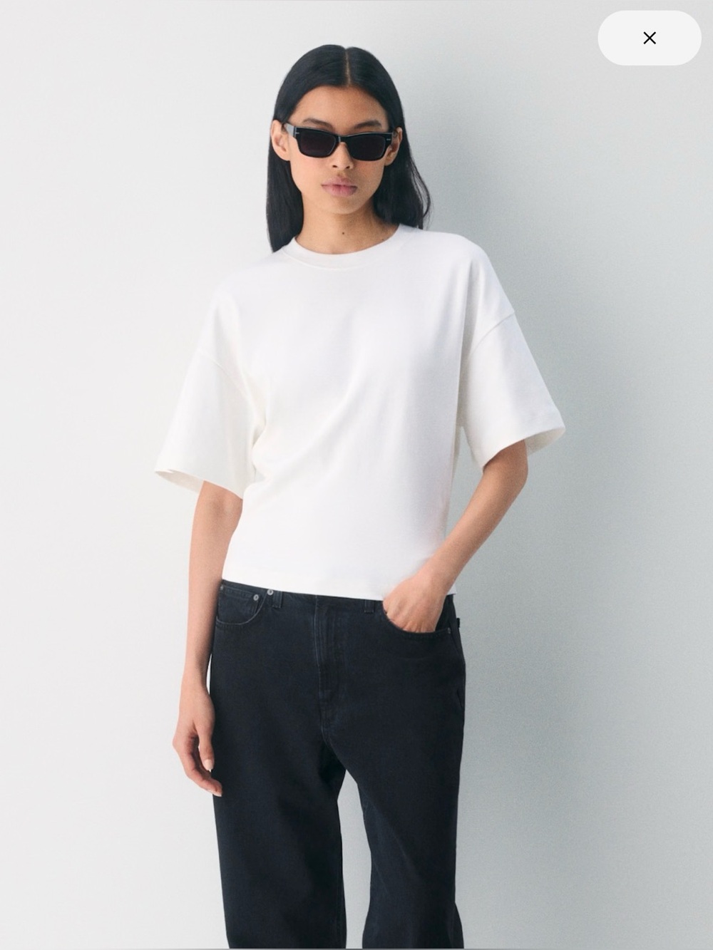 Aritzia Interlock Cotton Barclay T shirt